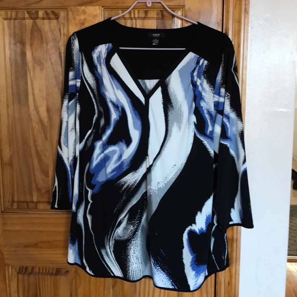 Alfani Abstract Blouse